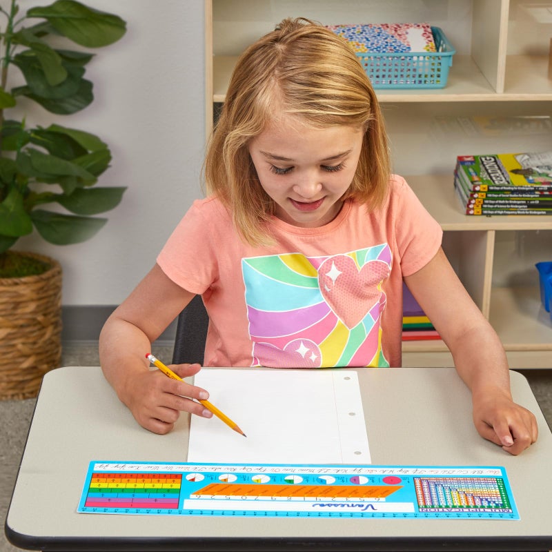 Really Good Stuff 24PK Zaner-Bloser Self-Adhesive Vinyl Desktop Reference Nameplate with Letters, Numbers, Place Values-Traditional Manuscript Name Tags - Image 5